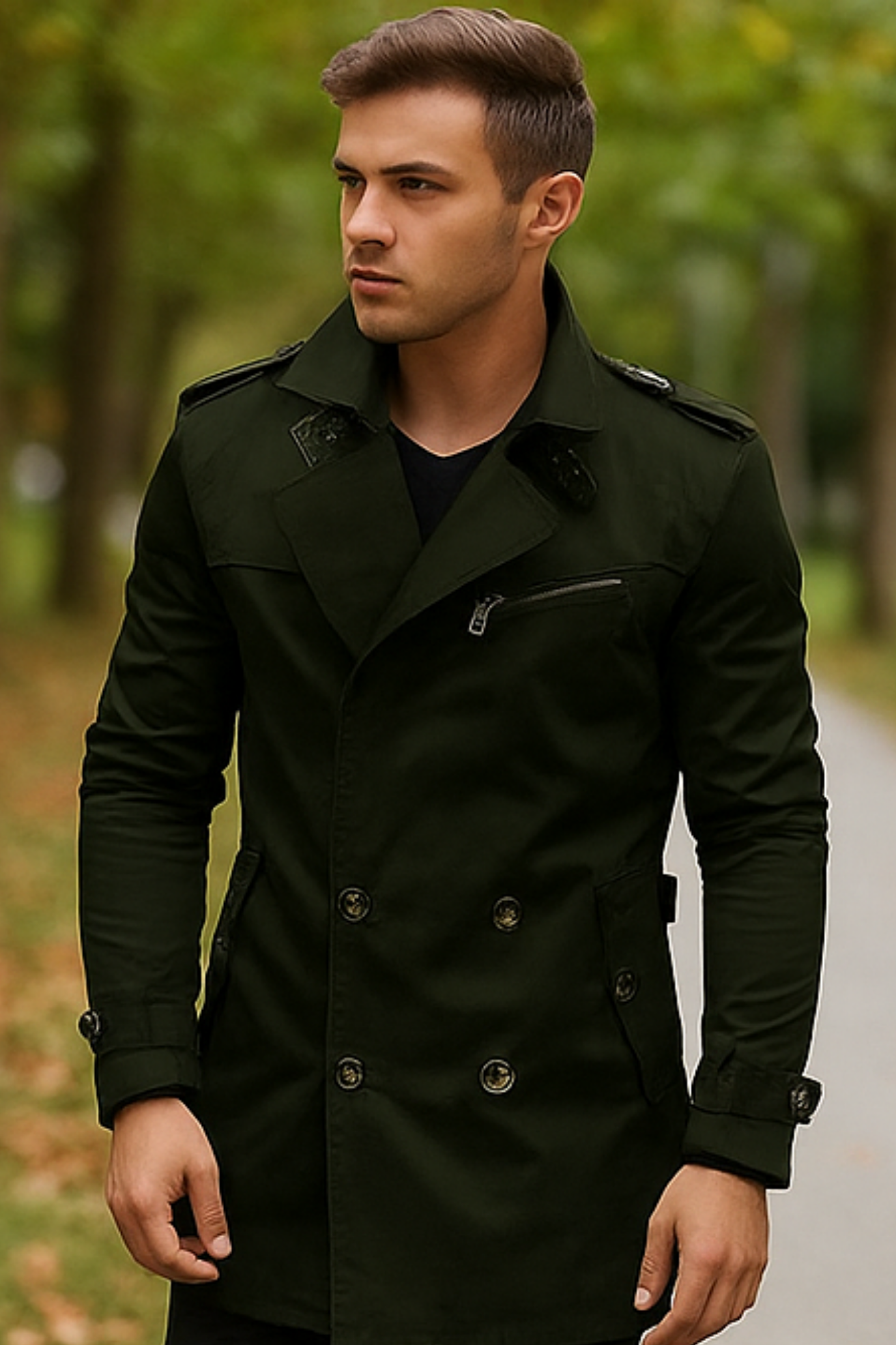 Johnson Premium Jacket for Men - Green