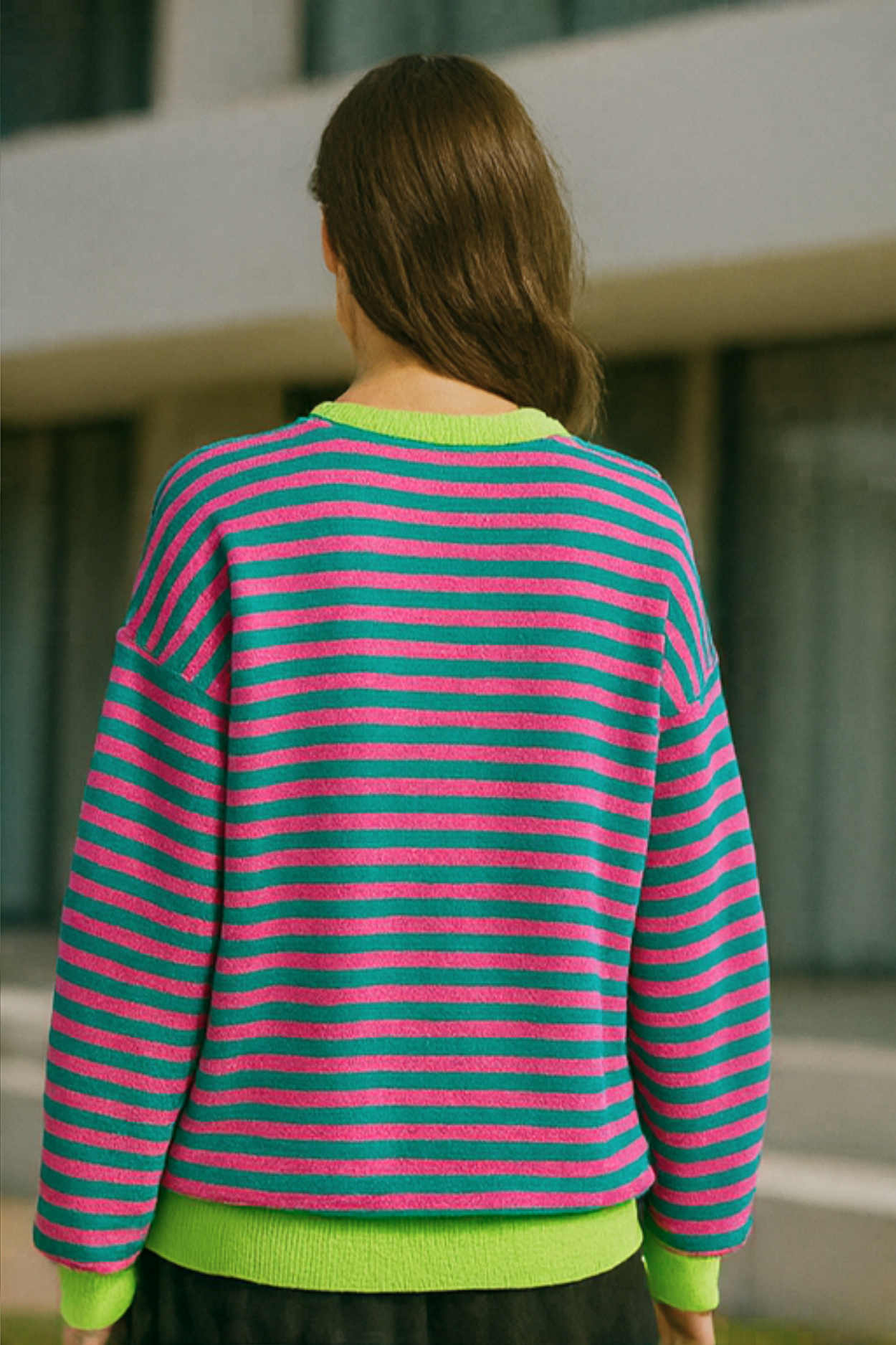 Dahlia Striped Cotton Jumper