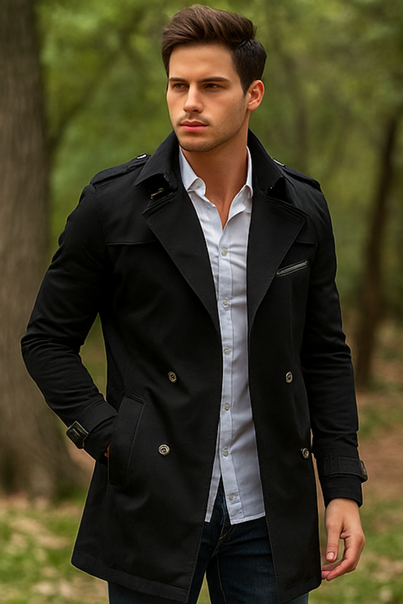 Johnson Premium Jacket for Men - Black