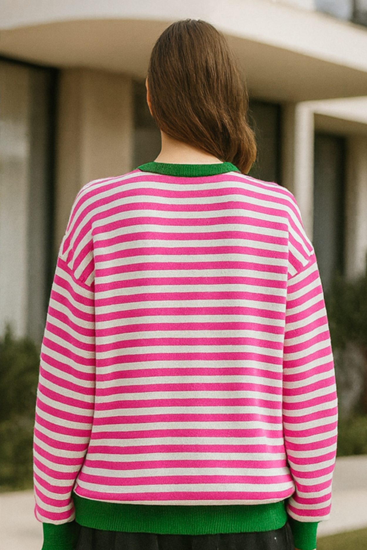 Dahlia Striped Cotton Jumper