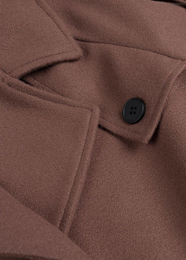 WW | Cropped Wool Blend Belted Trench Coat