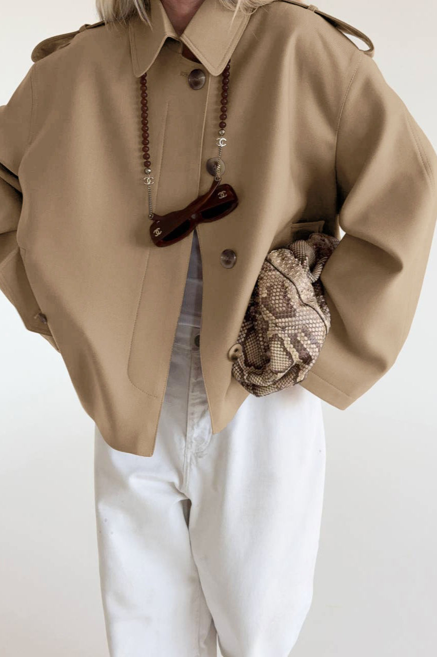 WW | Fake Suede Drapierung Jacke