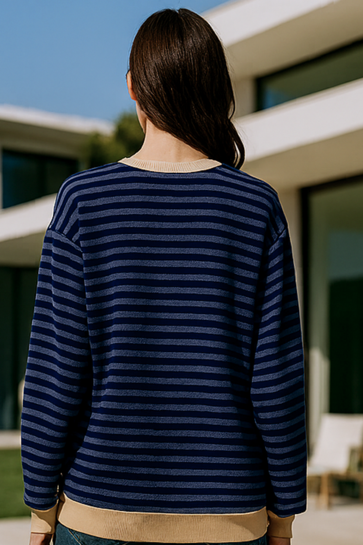 Dahlia Striped Cotton Jumper