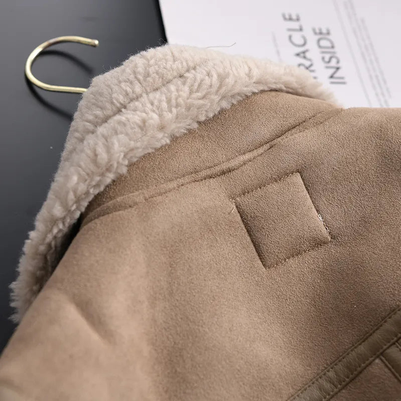 WW | Suede Winter Jacket Warm & Stylish