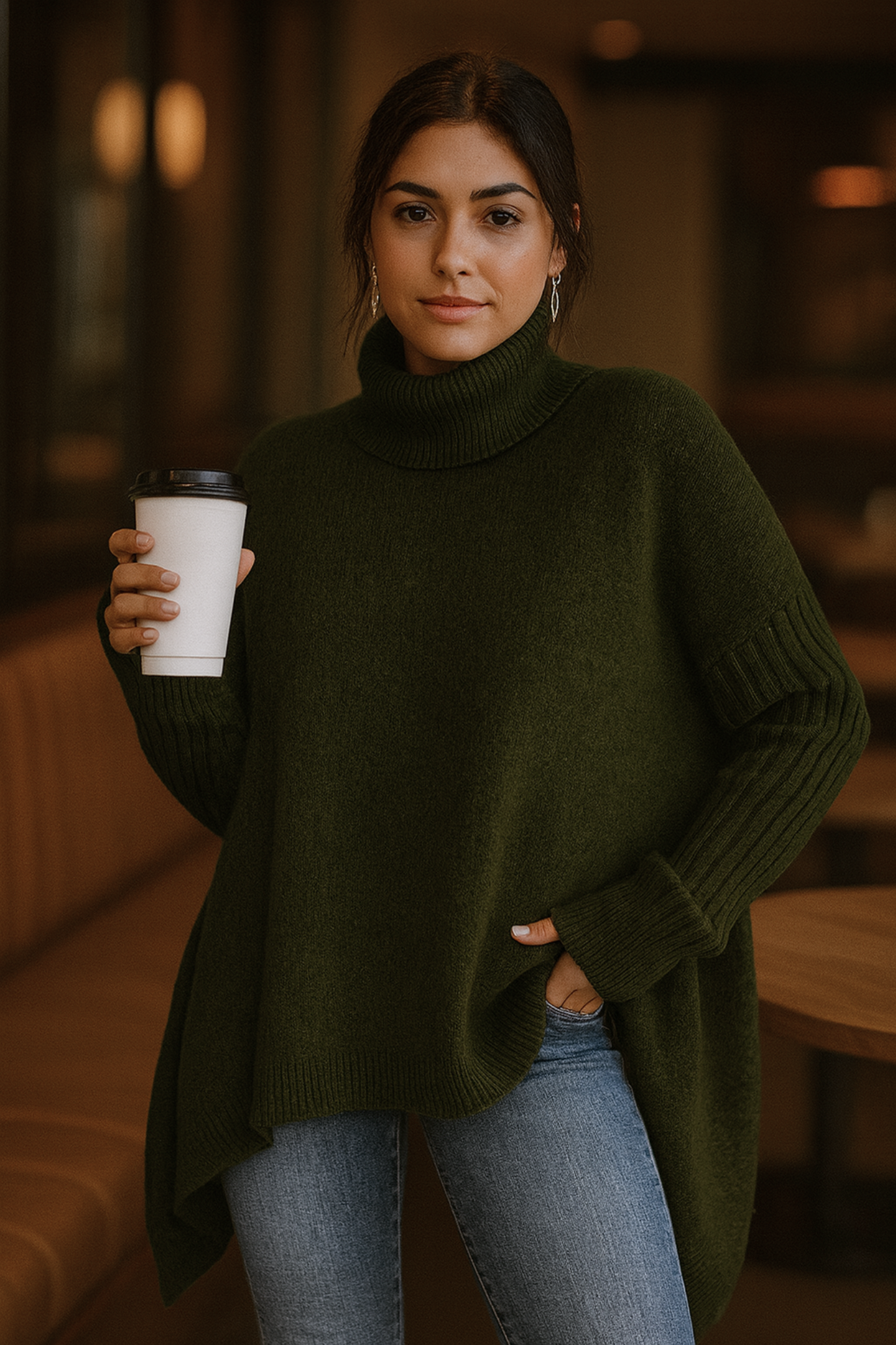 Bridgette | Long Turtleneck Sweater