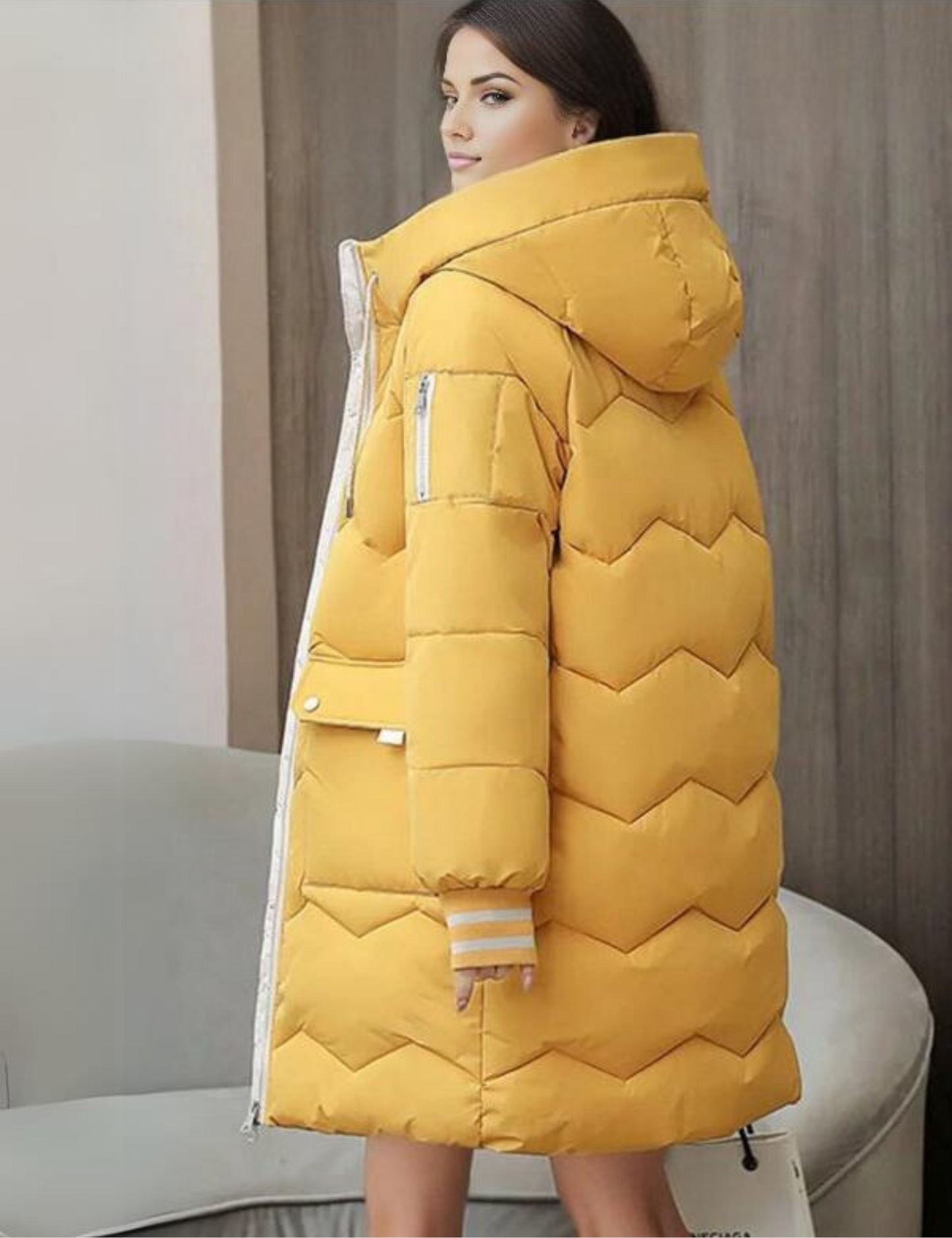 WW | Long Coat for Women with Soft Texture