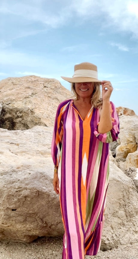 LUNARA™ | Pink Mykonos Dress