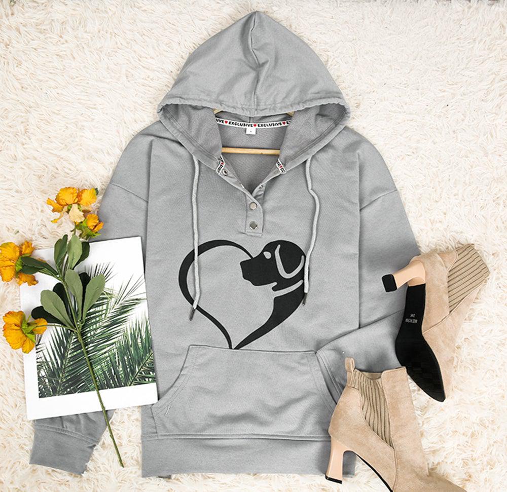 WW | Pocketless Grey Sweatshirt with Animal Print