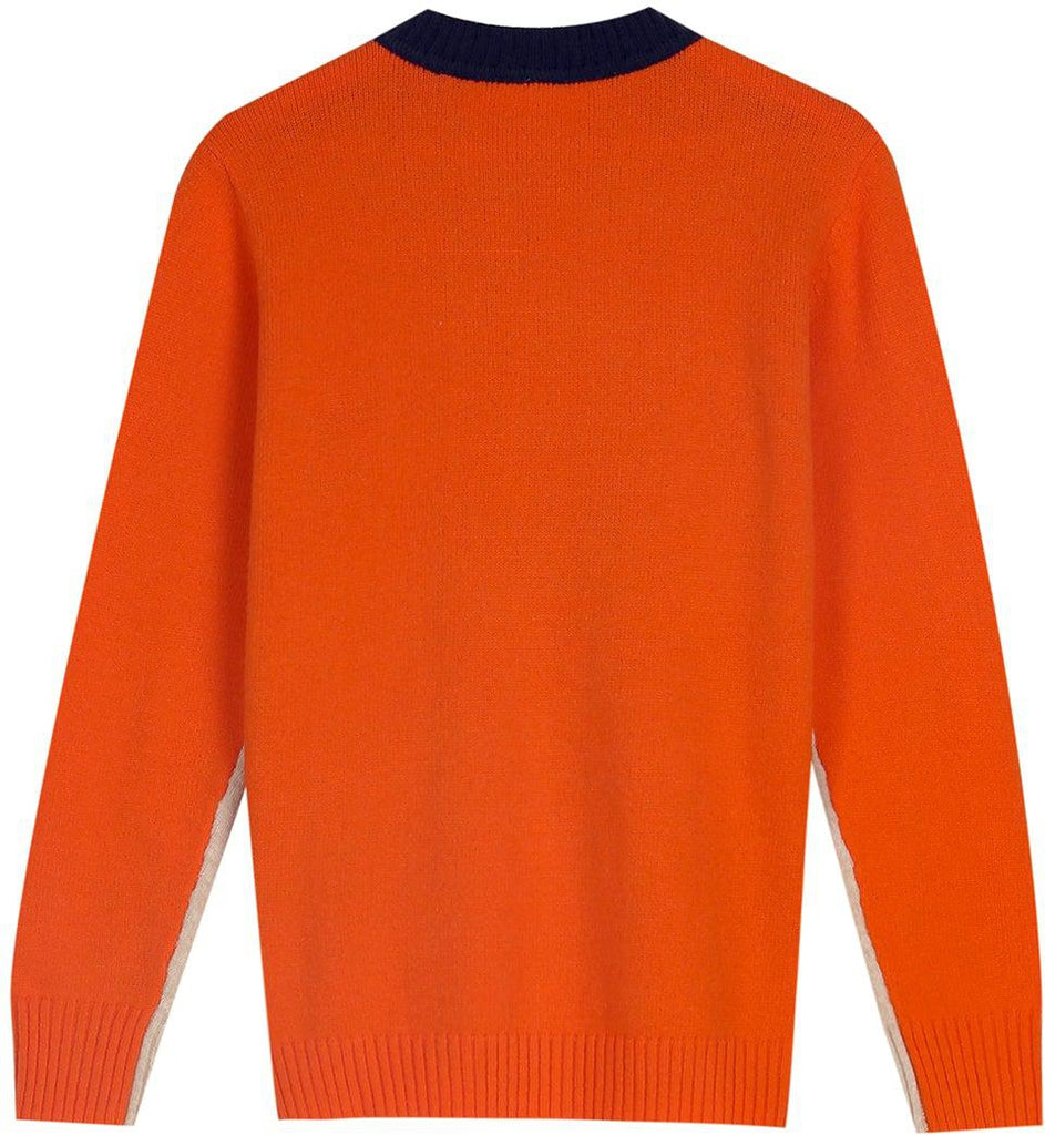 WW | Color Block Sweater with Modern Cut - Perfect for Office and Leisure