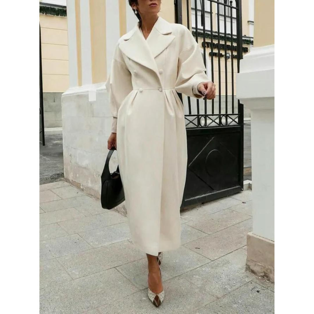 WW | Trenchcoat Wollmischung Doppelreihig Langer Und Eleganter Schnitt