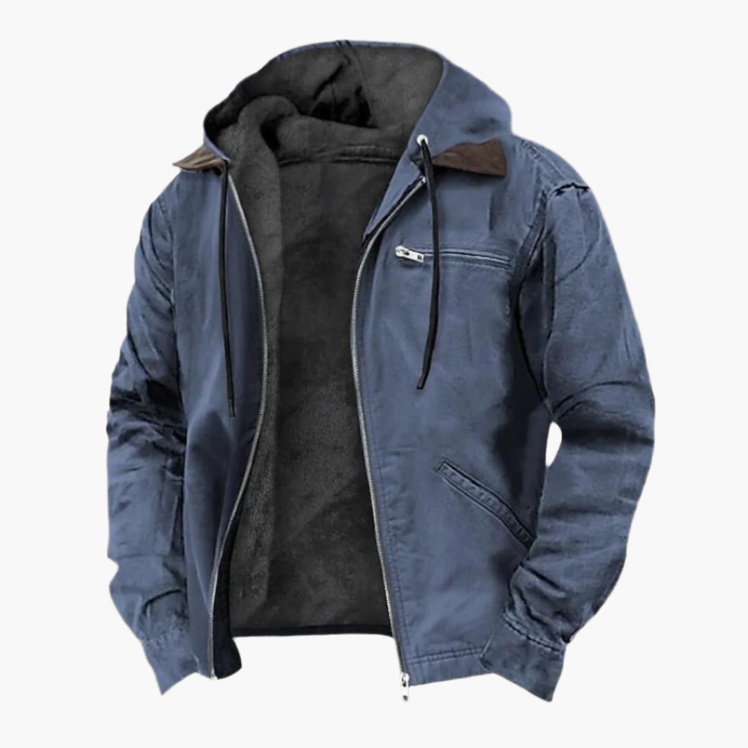 WW | Freizeitjacke mit Kapuze und Reißverschluss - Urban Streetwear Übergangsjacke