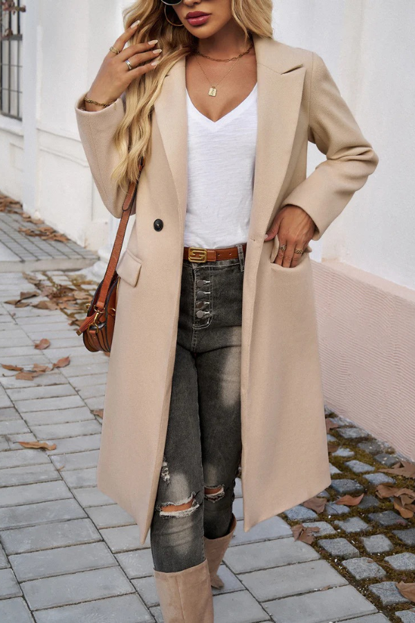 WW | Women's Elegant Tailored Long Winter Coat