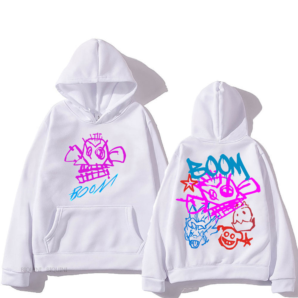 WW | Arcane Jinx Cartoon Langarm-Hoodie
