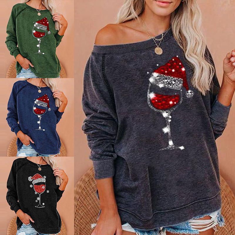 WW | Festliche Cheers Weinglas Sweatshirt