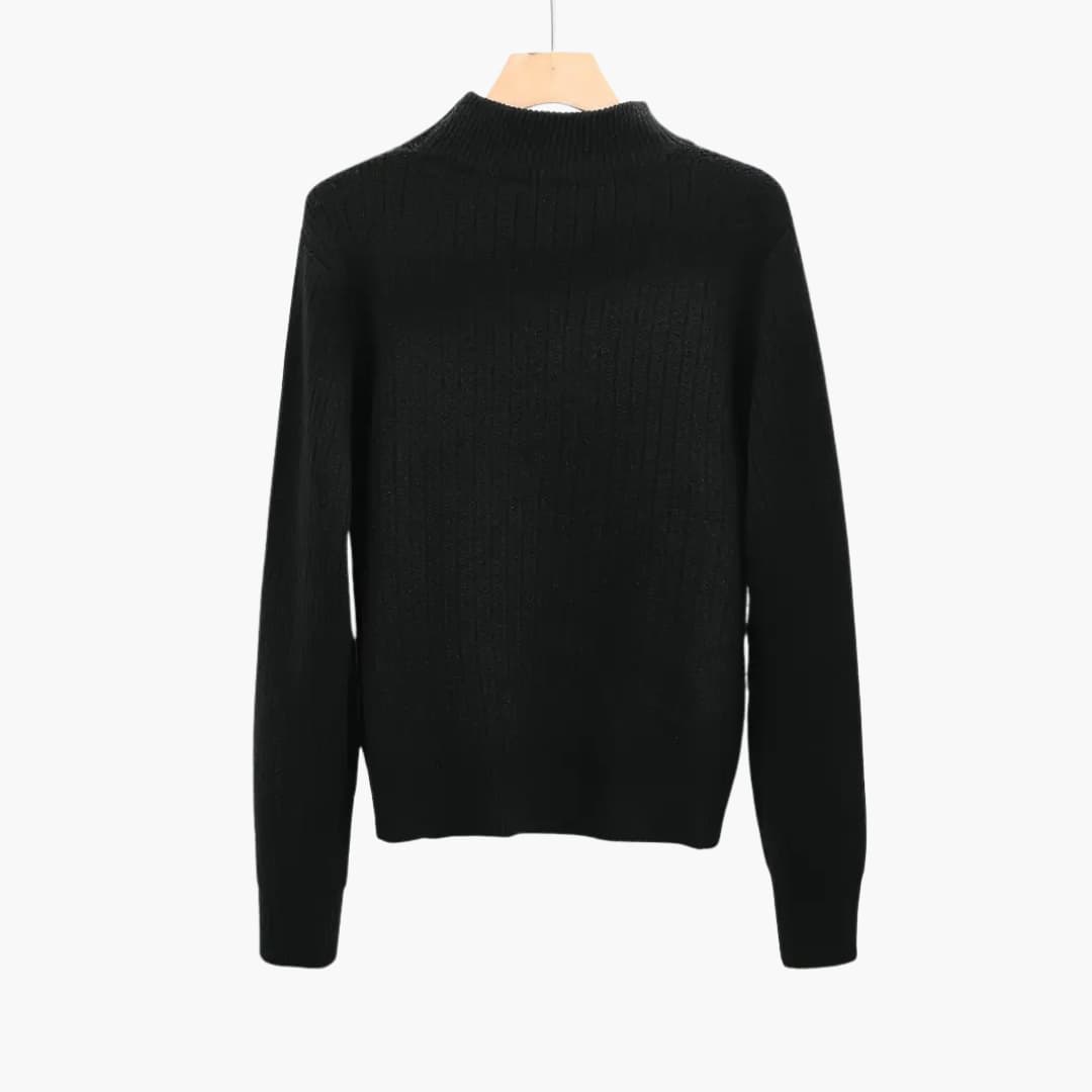 WW | Gemütlicher Pullover mit Mokkahals für Damen