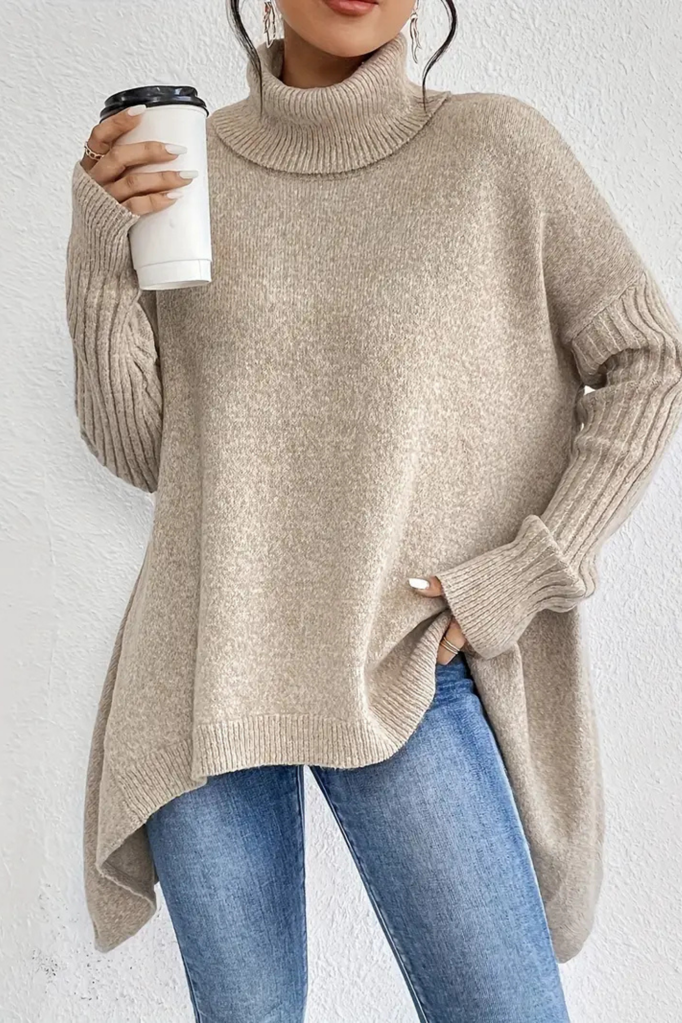 Bridgette | Long Turtleneck Sweater