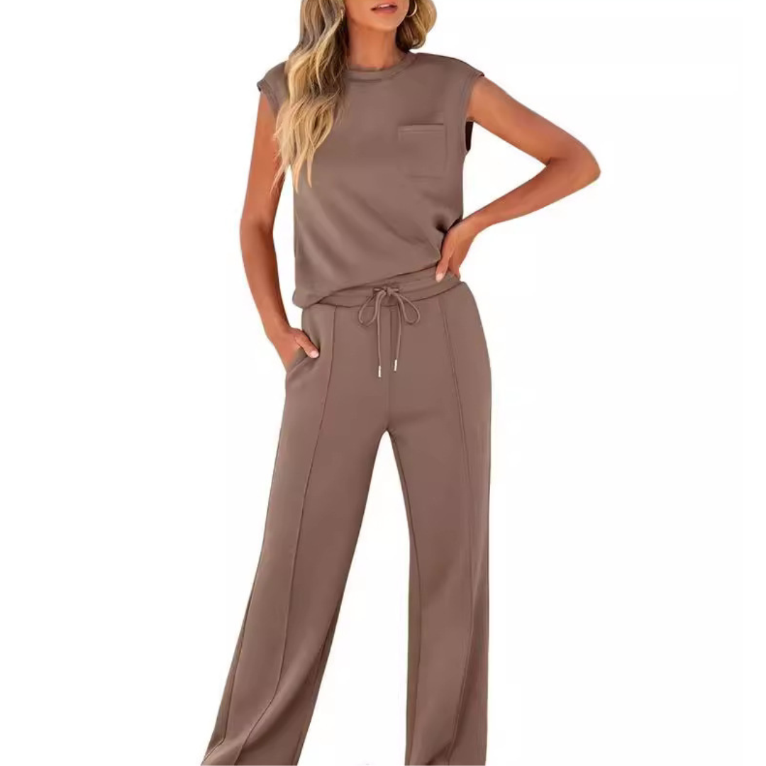Elivara™ | Casual Chic Two-Piece Set
