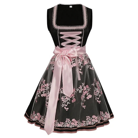 WW | Damen Traditionelles Kleid mit Blumenstickerei