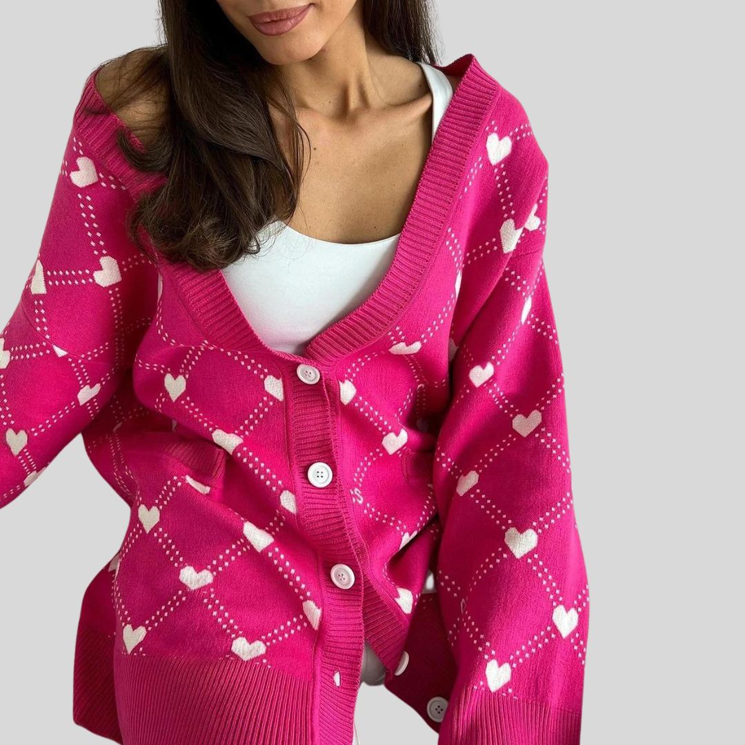 gestrickter Damen-Strickjacke