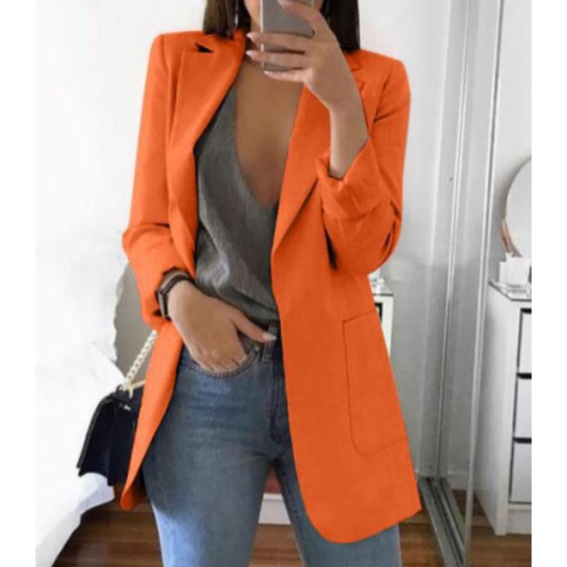 WW | Damen Blazer Offen - Tailliert & Langarm