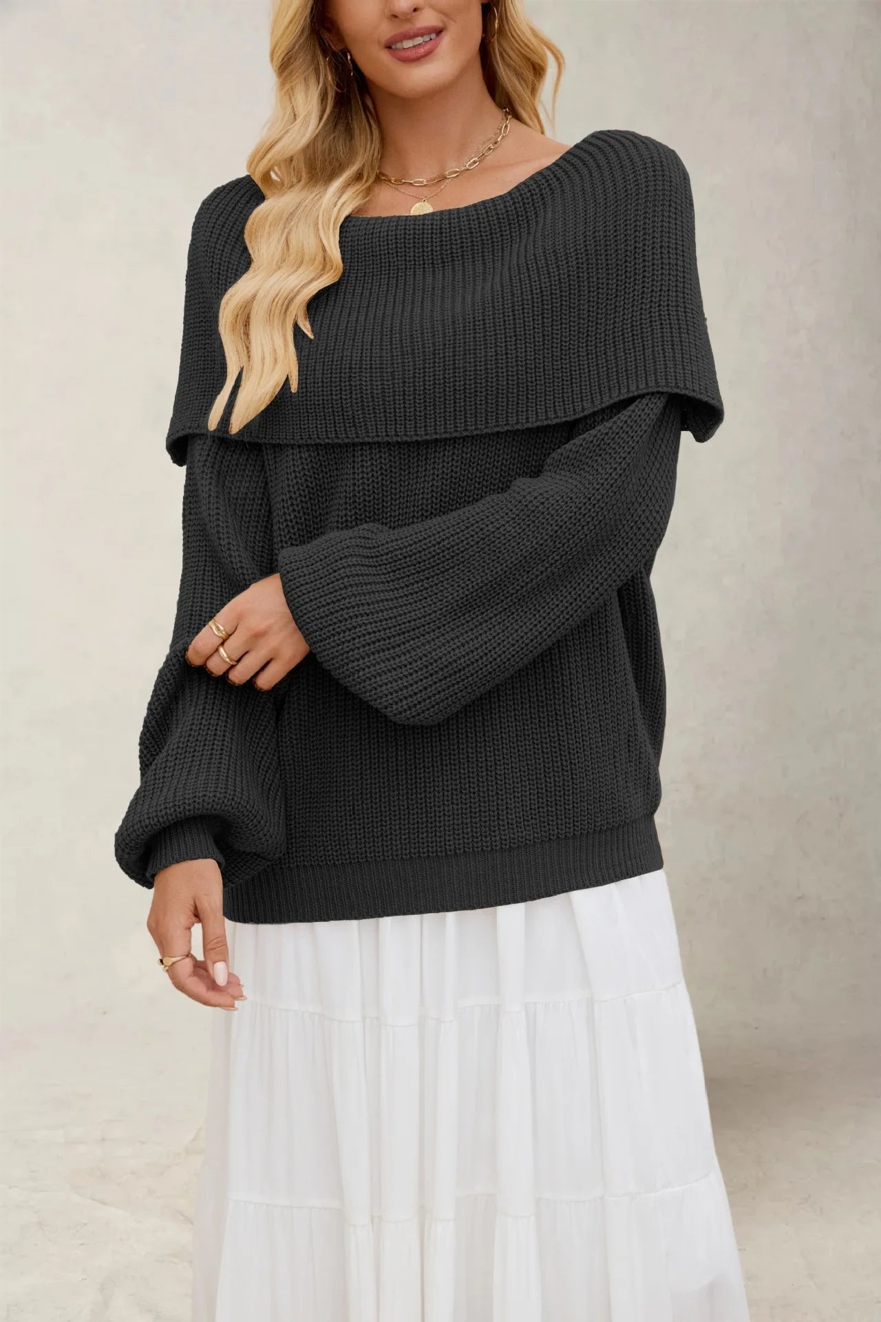 WW | Off-Shoulder Strickpullover