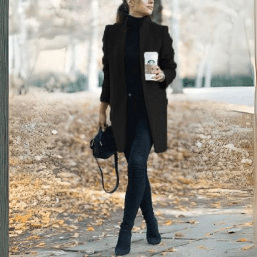 WW | Longline Coat - Open Front - Tailored Silhouette