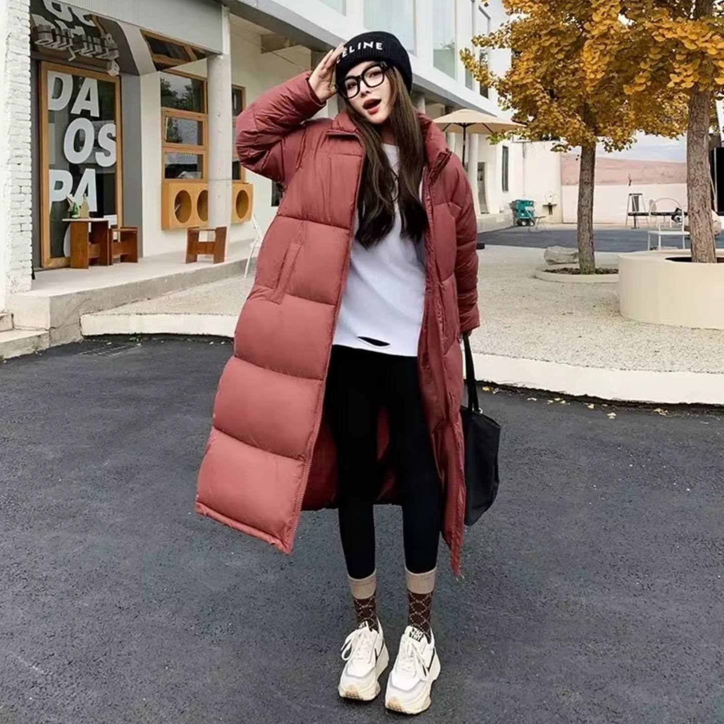WW | Lange Gepolsterte Jacke
