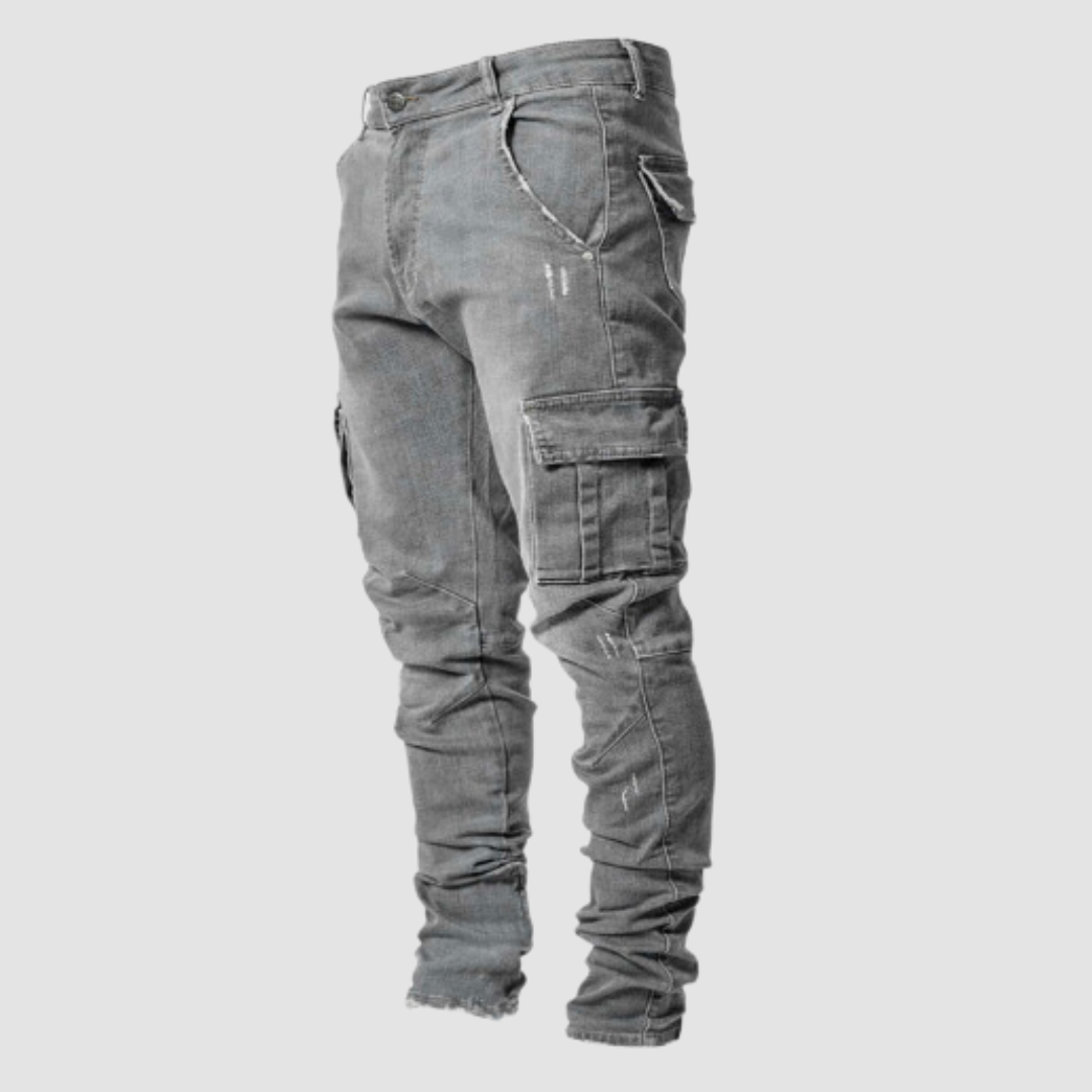 WW | Stylish Men's Denim Cargo Pants
