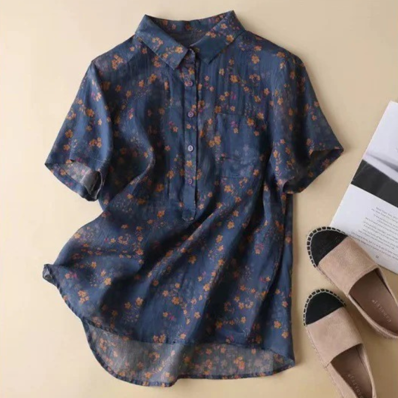 Maribel™ | Elegant Half-Placket Shirt