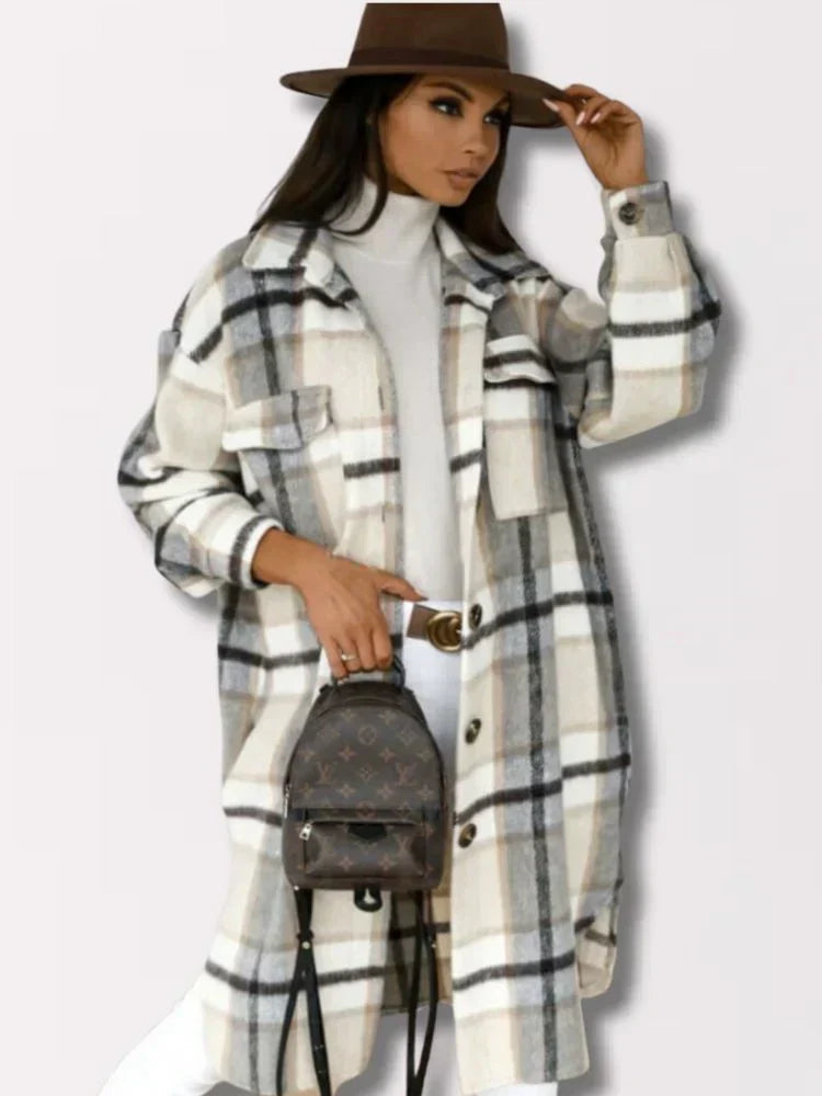 WW | langes kariertes Jacket