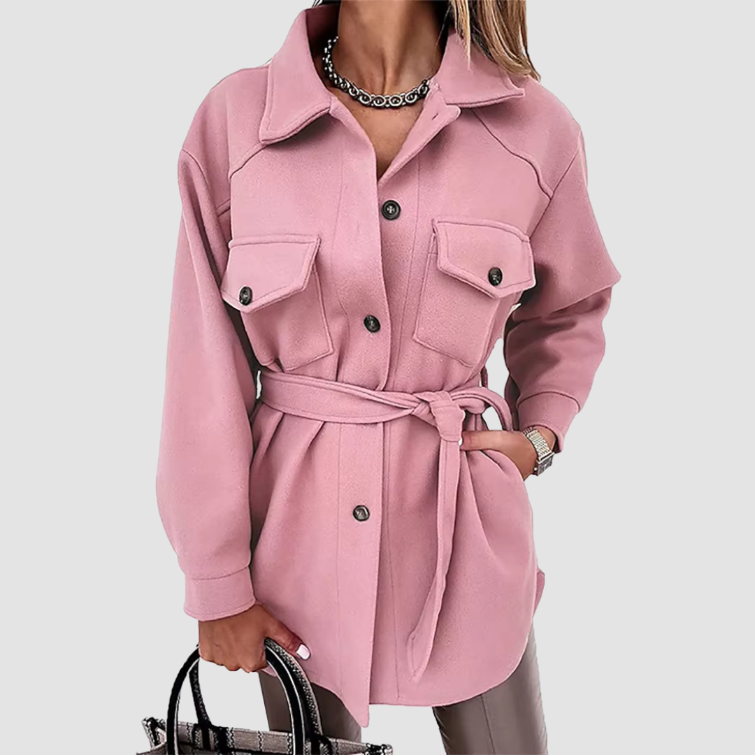 WW | Fitted women's coat with belt