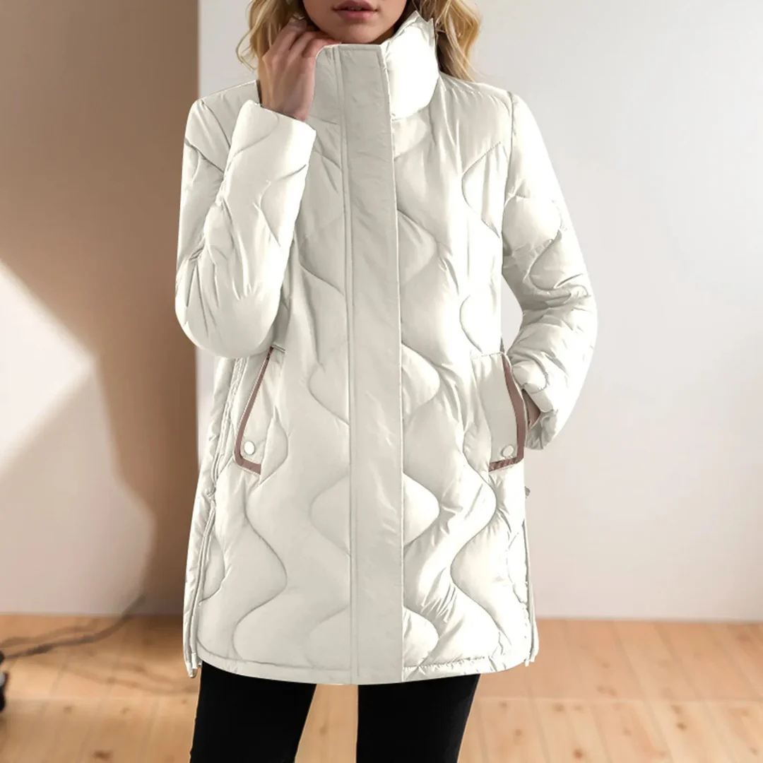 WW | Women's Quilted Jacket with Stand-Up Collar Winter