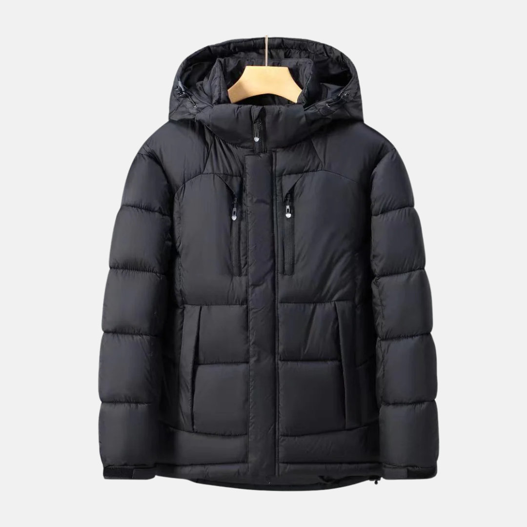 WW | Quilted Jacket Regular fit Detachable hood Multiple pockets Hip length