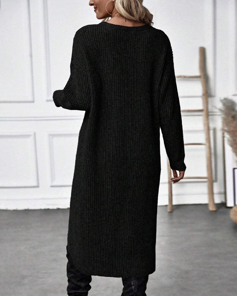 WW | Pulloverkleid mit unregelmäßigem Saum