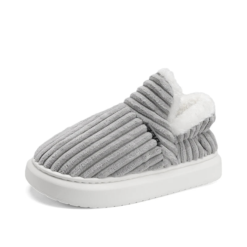 WW | Slipper - Orthopädische Unterstützung - Flauschige Cozy Sohle - Weiche Velours-Optik