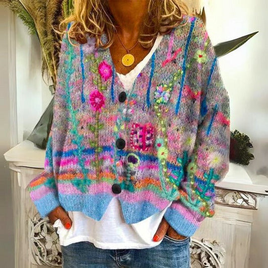 WW | Pullover für Damen mit Blumenmuster