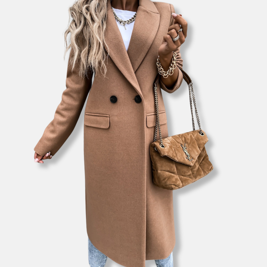 WW | Long Coat - Tailored Fit - Wool - Button Fastening - Classic Lapel