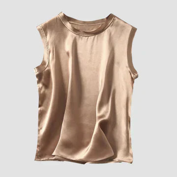 WW | Ärmelloses Seiden Satin Top