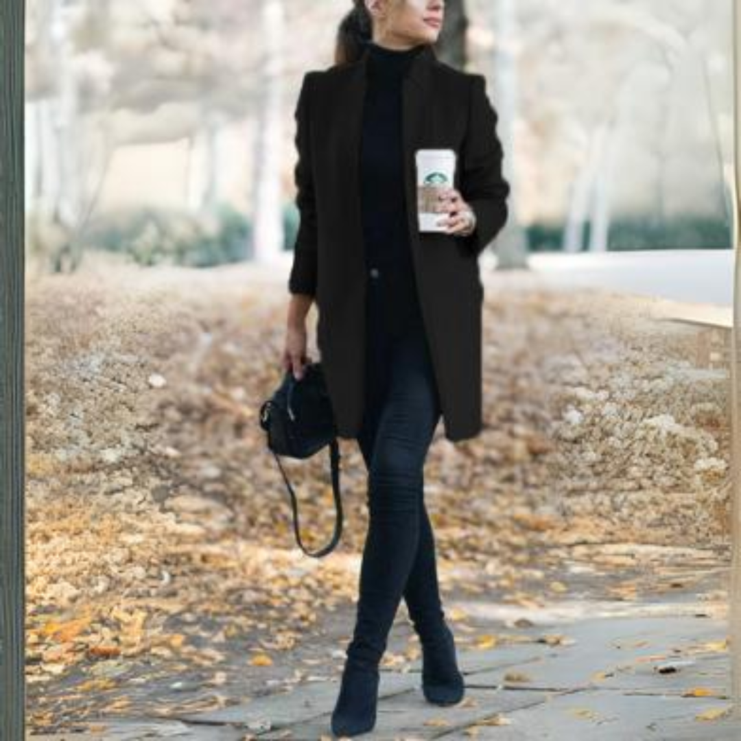 WW | Slim Fit Stand-Up Collar Elegant Long Cut