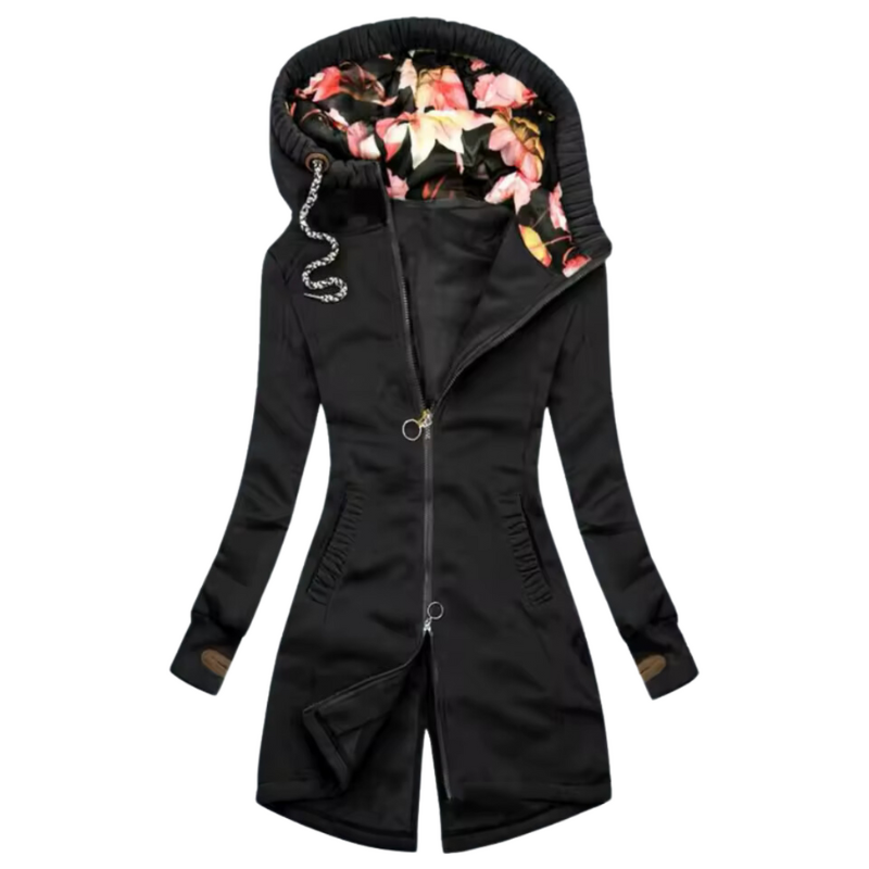 WW | Frauen Stilvolle Winterjacke Mit Kapuze
