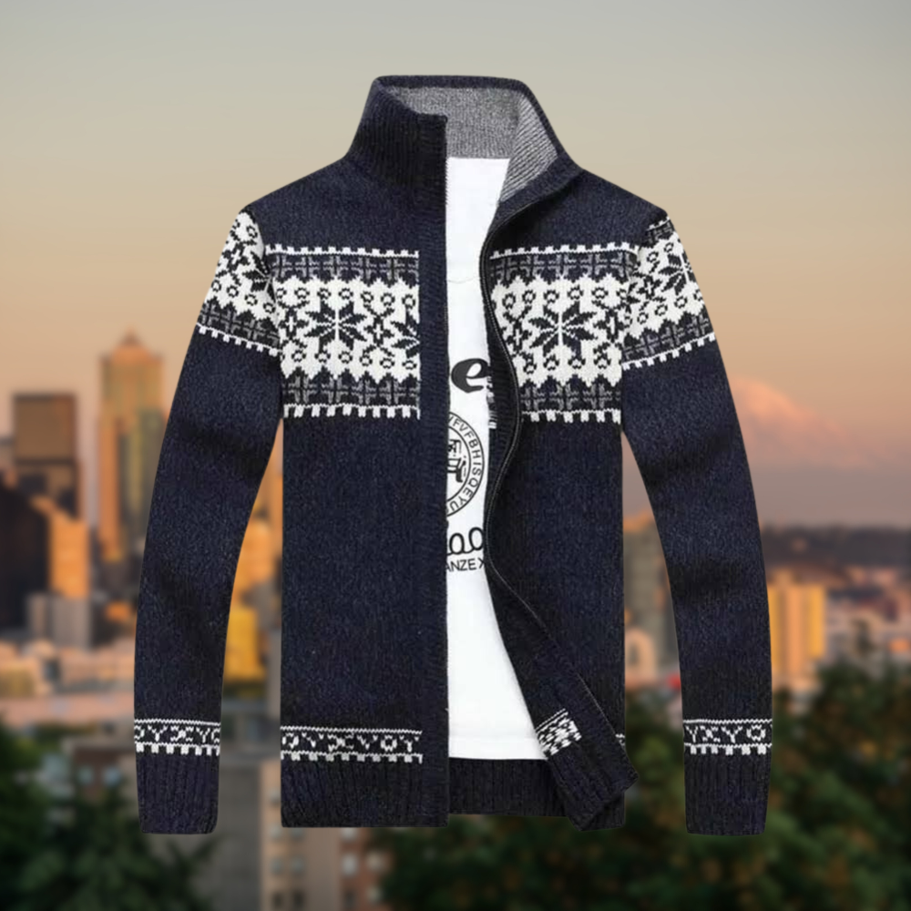 WW | Sweater with stand-up collar