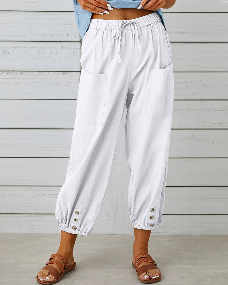 WW | Loose-Fit High-Waist Trousers