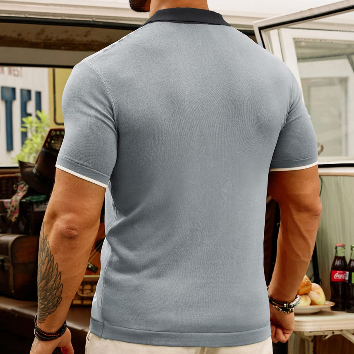 Elegant Men's Cotton Polo Shirt