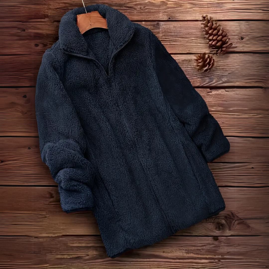 WW | Women's Teddy Zip-Up Pullover Casual Long Sleeve Winter Jacket