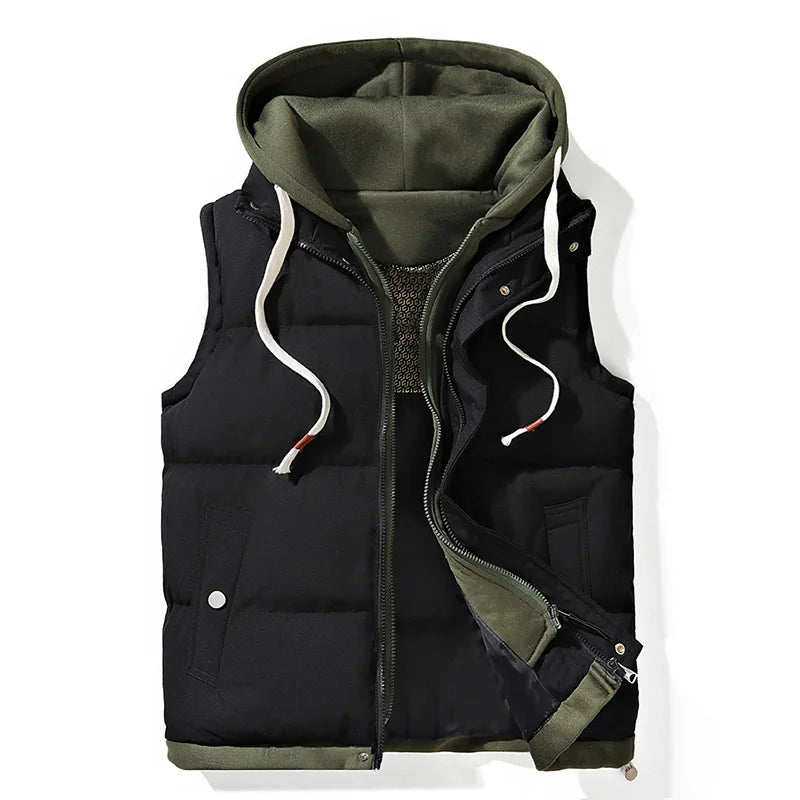 WW | Shell Kapuzenausgestopftes Gilet
