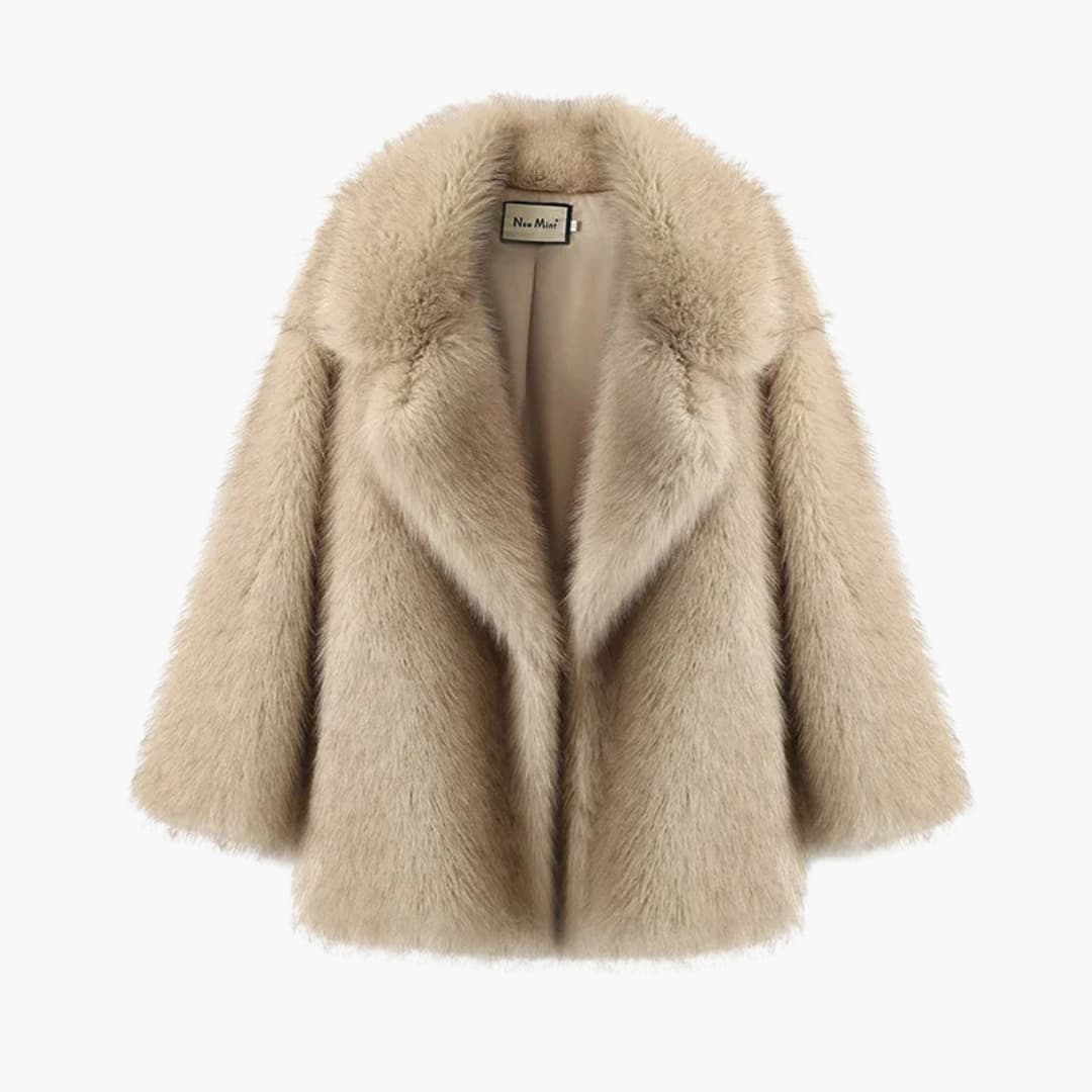 WW | Trendy Oversized Faux Fur Jacket For Women
