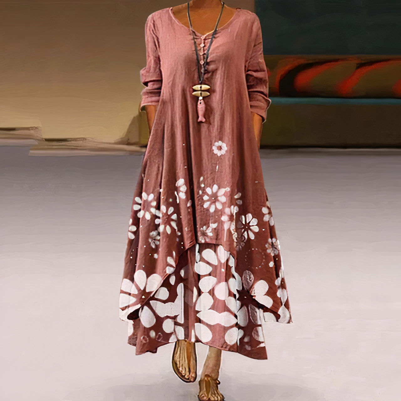 WW | Elegantes Mode Baumwollkleid