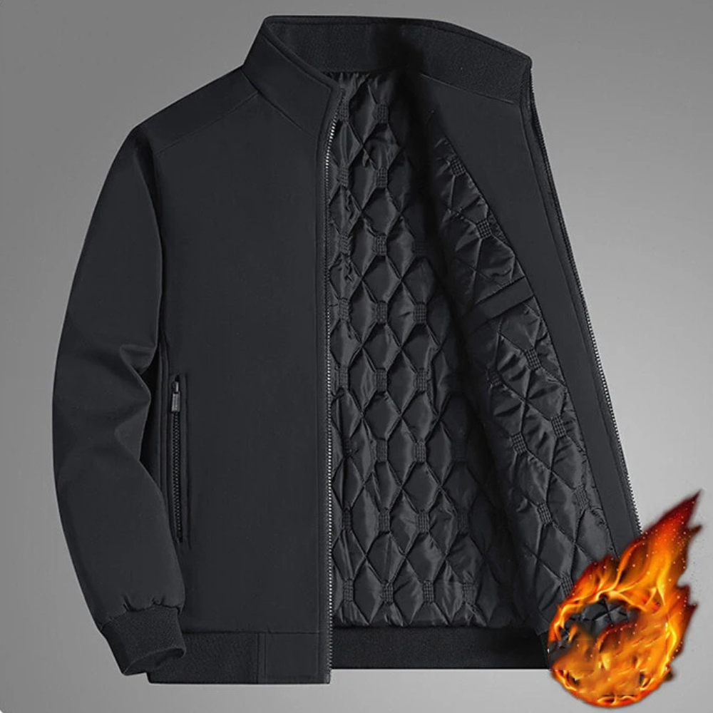 WW | Bunte Winterjacke mit Stehkragen für Herren - Stylisch