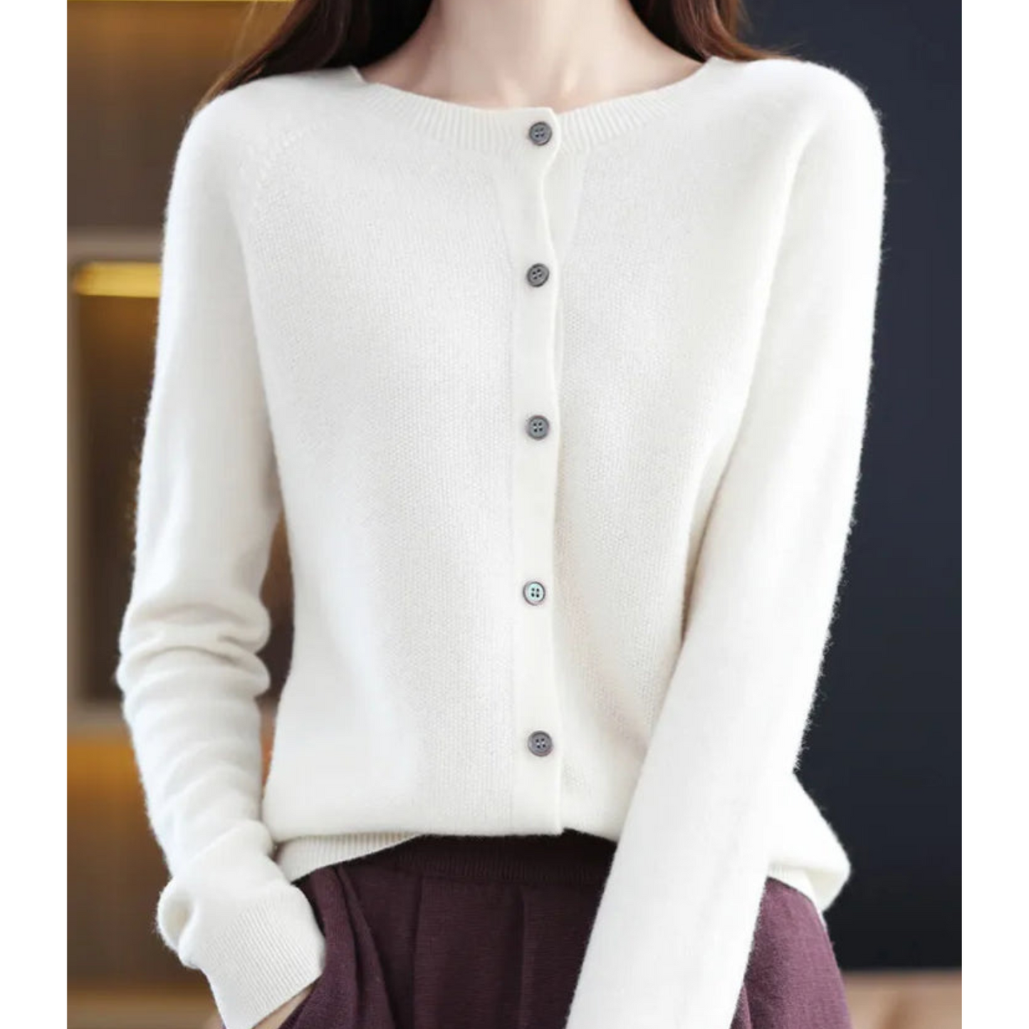 Soft Shimmer Crew Neck Pullover