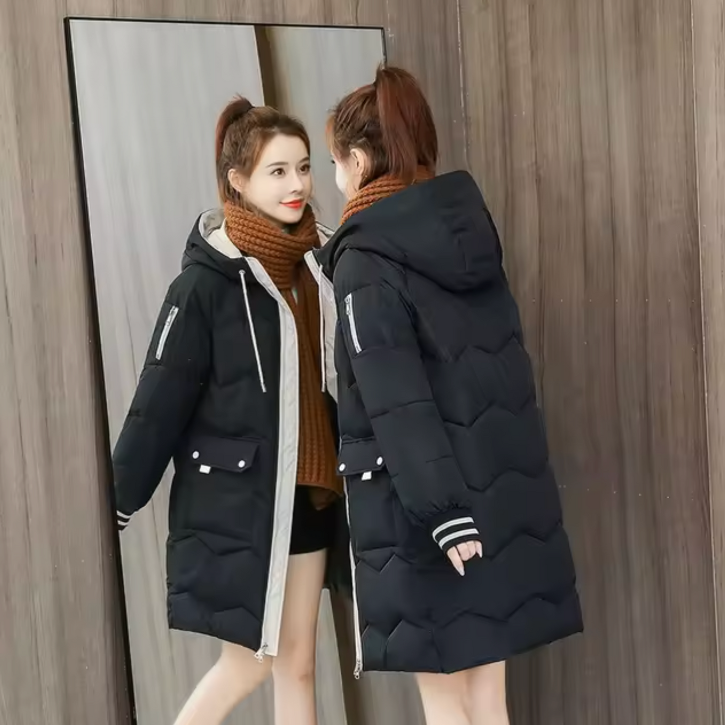 WW | Lange Parka Baumwolljacke